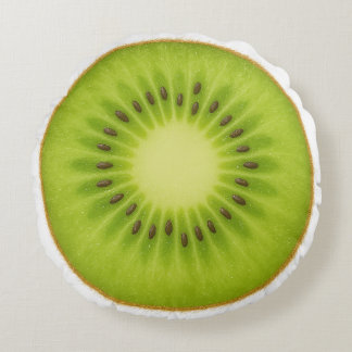 Kiwifrucht-Rundkissen Rundes Kissen