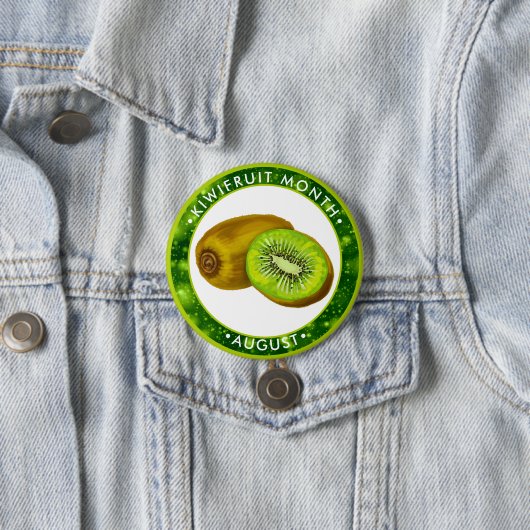 Kiwifruit Monat, WATERCOLOR Button (Beispiel)