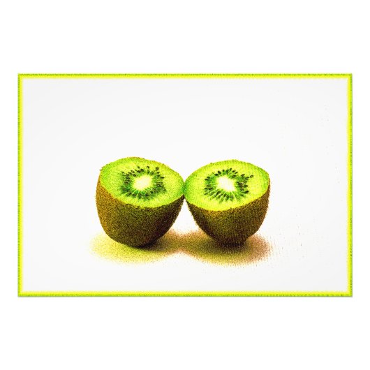 "Kiwifruit" Niedliches Foto. Jetzt kaufen Fotodruck (Vorne)