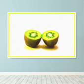 "Kiwifruit" Niedliches Foto. Jetzt kaufen Leinwanddruck (Insitu (Holzboden))