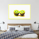 "Kiwifruit" Niedliches Foto. Jetzt kaufen Leinwanddruck (Insitu (Schlafzimmer))
