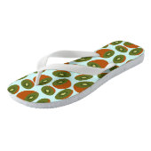 Kiwifruit Pattern Badesandalen (Schrägansicht)