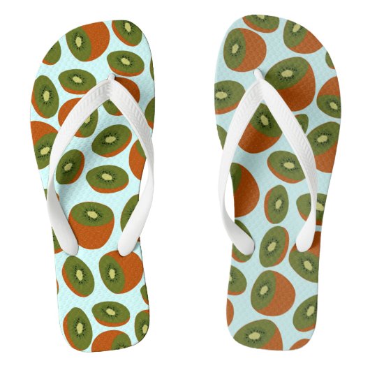 Kiwifruit Pattern Badesandalen (Fußbett)