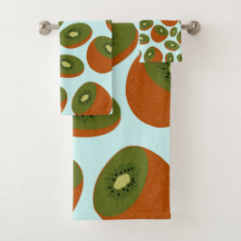 Kiwifruit Pattern Badhandtuch Set