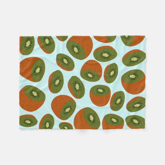 Kiwifruit Pattern Fleecedecke (Vorderseite (Horizontal))