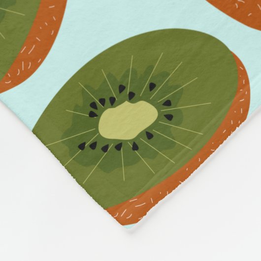 Kiwifruit Pattern Fleecedecke (Ecke)