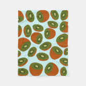 Kiwifruit Pattern Fleecedecke (Vorderseite)