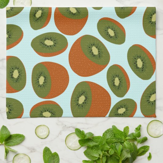Kiwifruit Pattern Geschirrtuch (Gefaltet)