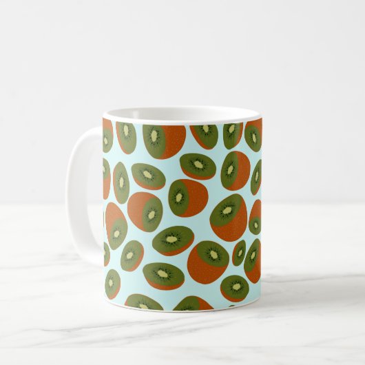 Kiwifruit Pattern Kaffeetasse (Vorderseite Links)