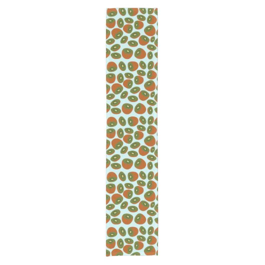Kiwifruit Pattern Kurzer Tischläufer (Vorderseite)