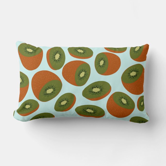 Kiwifruit Pattern Lendenkissen (Vorderseite)