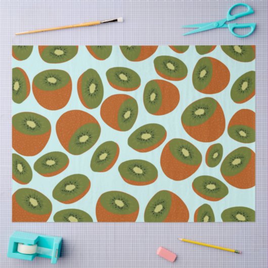 Kiwifruit Pattern Seidenpapier (Basteln)