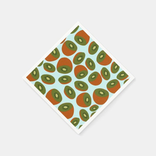 Kiwifruit Pattern Throw Kissen Serviette (Ecke)