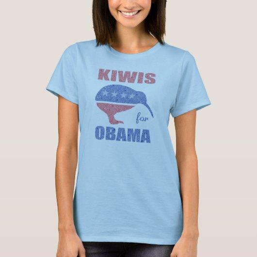 Kiwis für das Neuseeland-Shirt Obama-Frauen T-Shirt (Vorderseite)