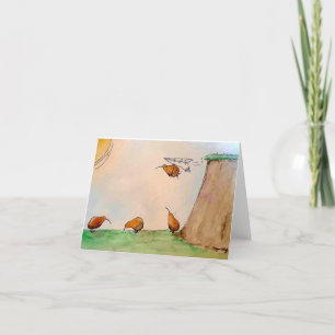 Kiwis-Karte Dankeskarte