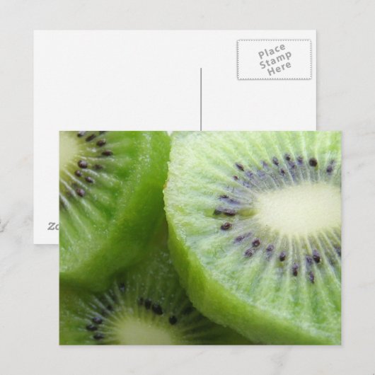 Kiwis Postkarte (Vorne/Hinten)