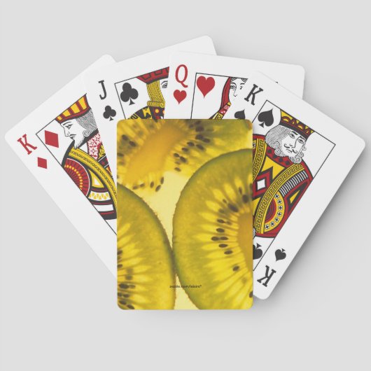 Kiwischeiben Spielkarten (Rückseite)