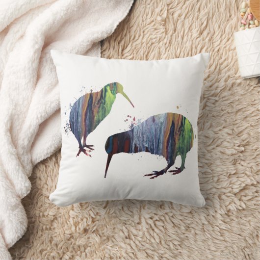 Kiwivögel Kissen (Decke)