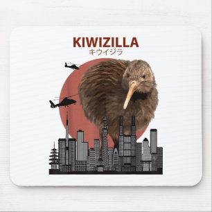 Kiwizilla Lustiger Kiwi _ Neuseeland Vogelliebhabe Mousepad