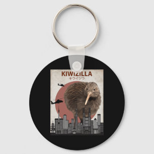 Kiwizilla Lustiger Kiwi Neuseeland-Vogelliebhaber- Schlüsselanhänger