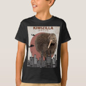Kiwizilla Lustiger Kiwi Neuseeland-Vogelliebhaber- T-Shirt (Vorderseite)