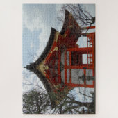 Kiyomizu-dera Kyōto, Buddhistischer Tempel Japans  Puzzle (Vertikal)