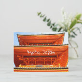 Kiyomizu-dera-Tempel, Kyoto, Japan Karte (Stehend Vorderseite)