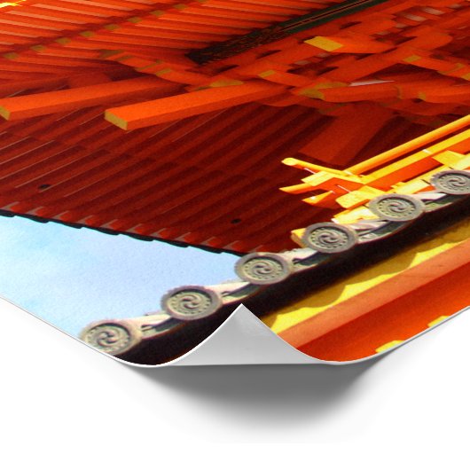 Kiyomizu-dera-Tempel, Kyoto, Japan Poster (Ecke)