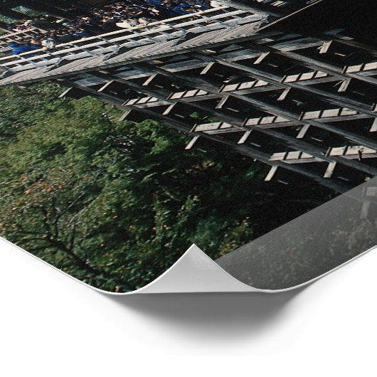 Kiyomizu Tempel, einer der wichtigsten Sehenswürdi Poster (Ecke)