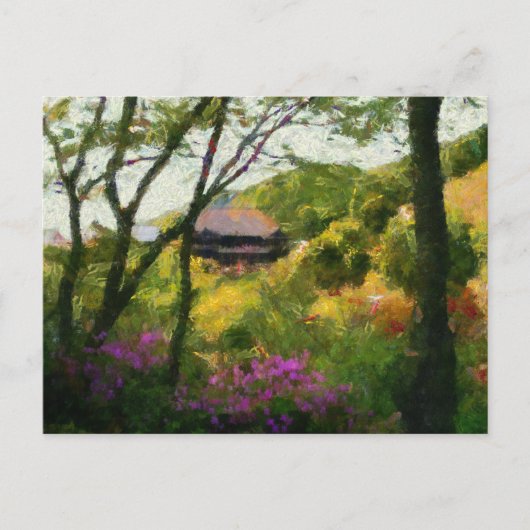 Kiyomizu Tempel im Frühling Postkarte (Vorderseite)