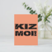 Kiz Moi! Kizomba French Postkarte (Stehend Vorderseite)