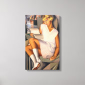 Kizette en Rose | Tamara de Lempicka | Leinwanddruck (Vorderseite)