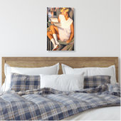Kizette en Rose | Tamara de Lempicka | Leinwanddruck (Insitu (Schlafzimmer))