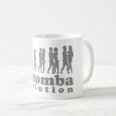Kizomba Evolution Grau Logo Kaffeetasse (VorderseiteRechts)