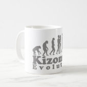 Kizomba Evolution Grau Logo Kaffeetasse (Vorderseite Links)