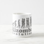 Kizomba Evolution Grau Logo Kaffeetasse (Mittel)