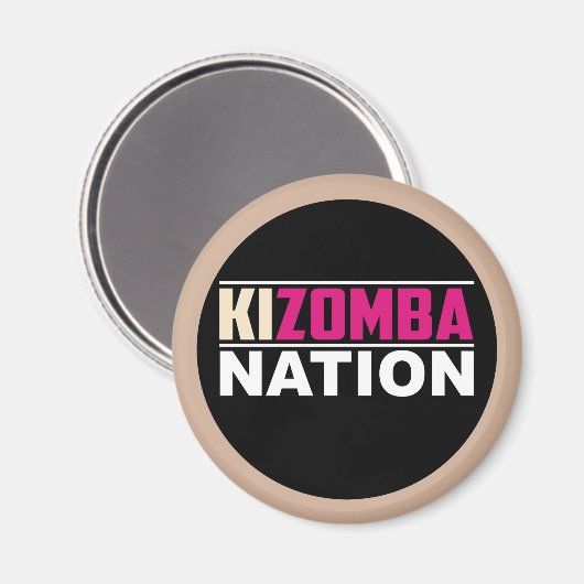Kizomba Nation Magnet (Vorderseite/Rückseite)