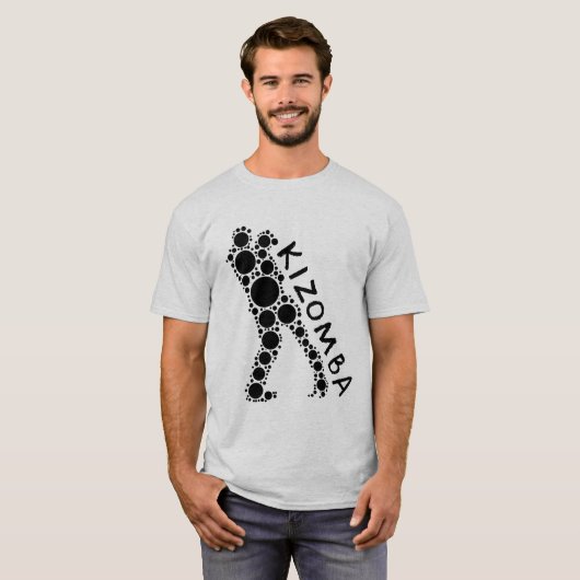 KIZOMBA - T-Shirt mit punktierten Tänzern (Vorne ganz)