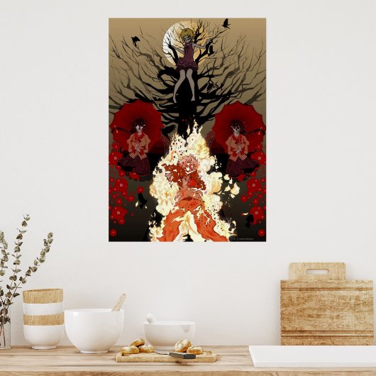 Kizumonogatari Poster (Küche)