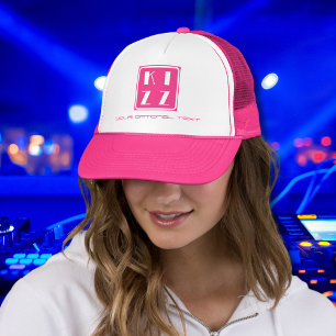 Kizz Kizomba Dance Cap Pink Women Trucker Hat Truckerkappe