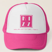 Kizz Kizomba Dance Cap Pink Women Trucker Hat Truckerkappe (Vorderseite)