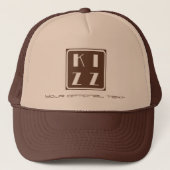 Kizz Kizomba Dance Logo Cappie brauner Hut Truckerkappe (Vorderseite)