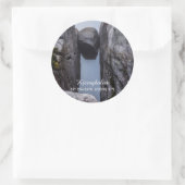 Kjeragbolten Runder Aufkleber (Tasche)