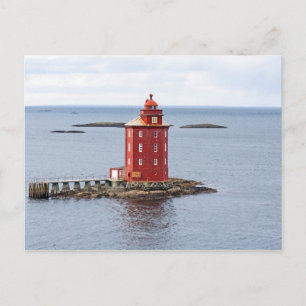 Kjeungskjaer Lighthouse, Norwegen Postkarte
