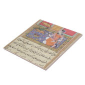 Kjujista, die Ehefrau des Kaufmannes, sprechend Fliese (Seite)