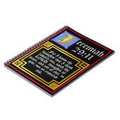 KJV Altes Testament Jeremiah 29:11 Bibelzitat Notizblock (Linke Seite)