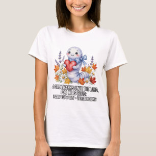 KJV Bibel-Cute Herbst Buchwurm Herz T-Shirt