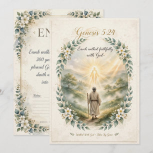 KJV Bibel-Enoch Bibel Charakter Studienkarte Mitteilungskarte
