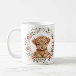 KJV Bibel-Erdbeere Highland Kuh Kalb Tasse
