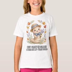 KJV Bibel-Garten Wurm Herbst-Kollektion-2Peter3:18 T-Shirt